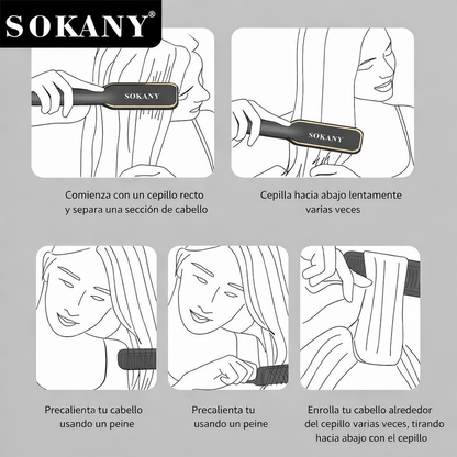 Cepillo alisador térmico Sokany (Envío gratis)